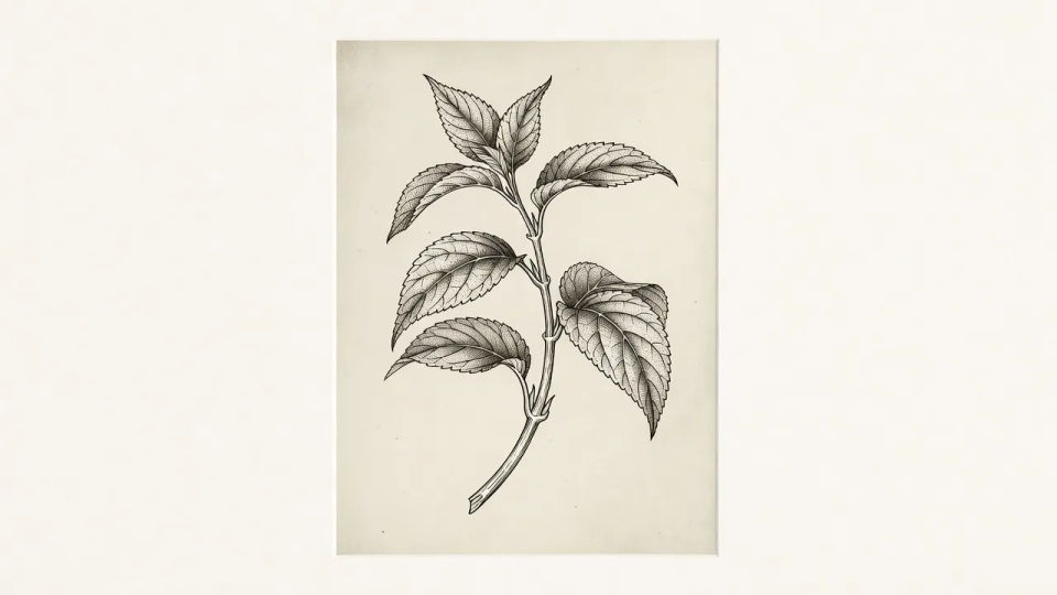 Botanical plate layout