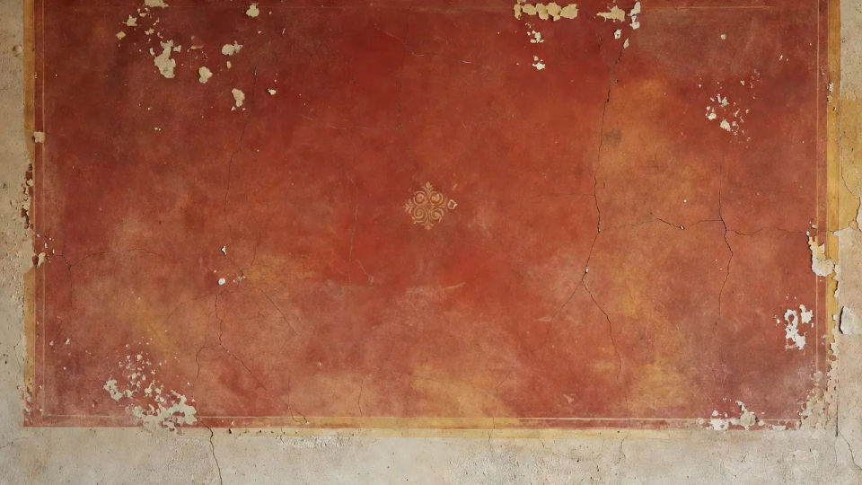 Pompeian wall panel