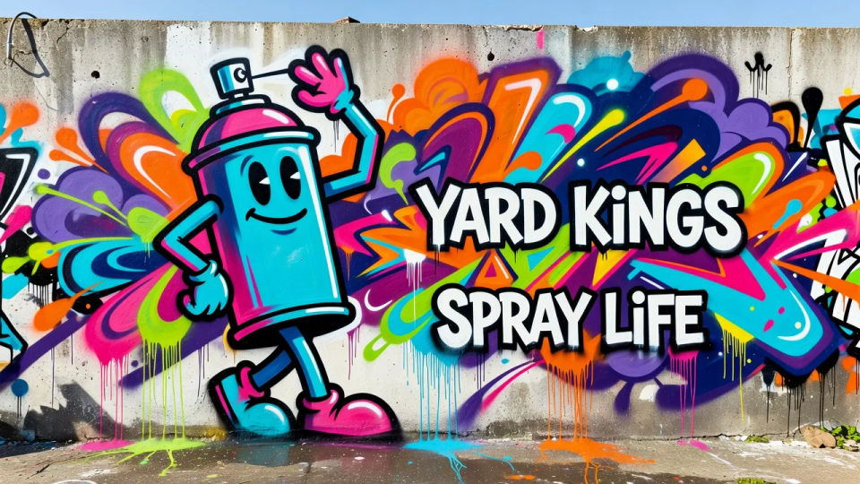 Character and letters mural