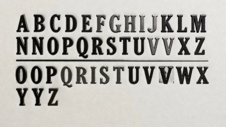 Type-forward title page