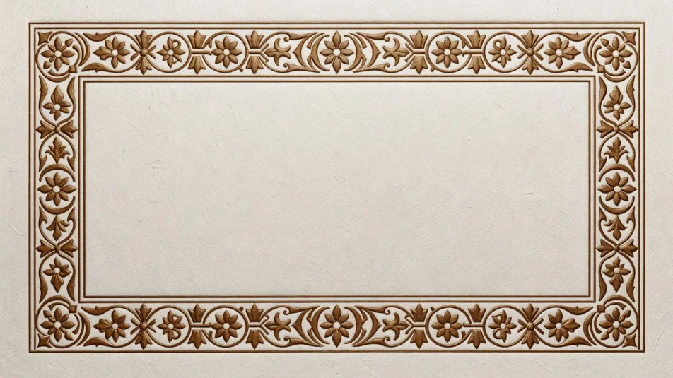 Ornamental border layout