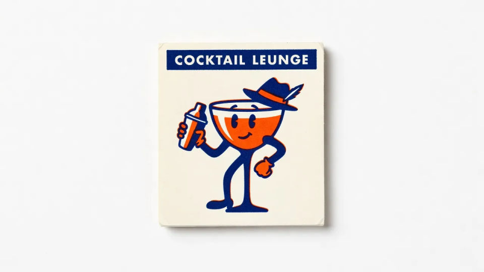 Lounge mascot cover layout