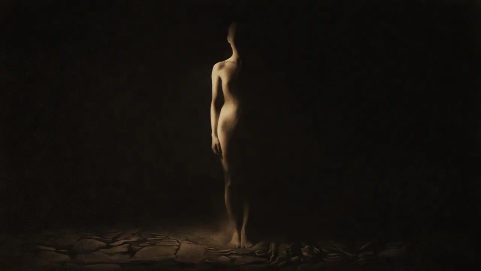 Half-light figure panel