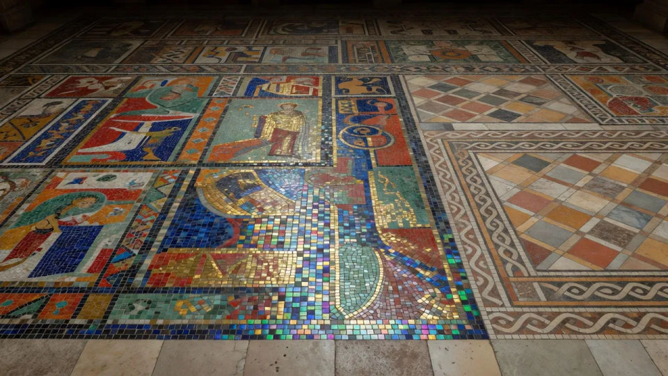 Roman floor panel