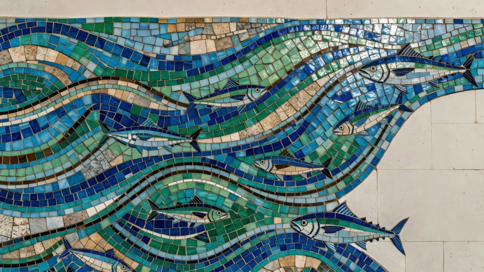 Sea scene spread