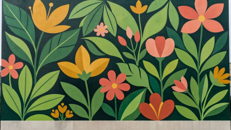 Botanical garden wall