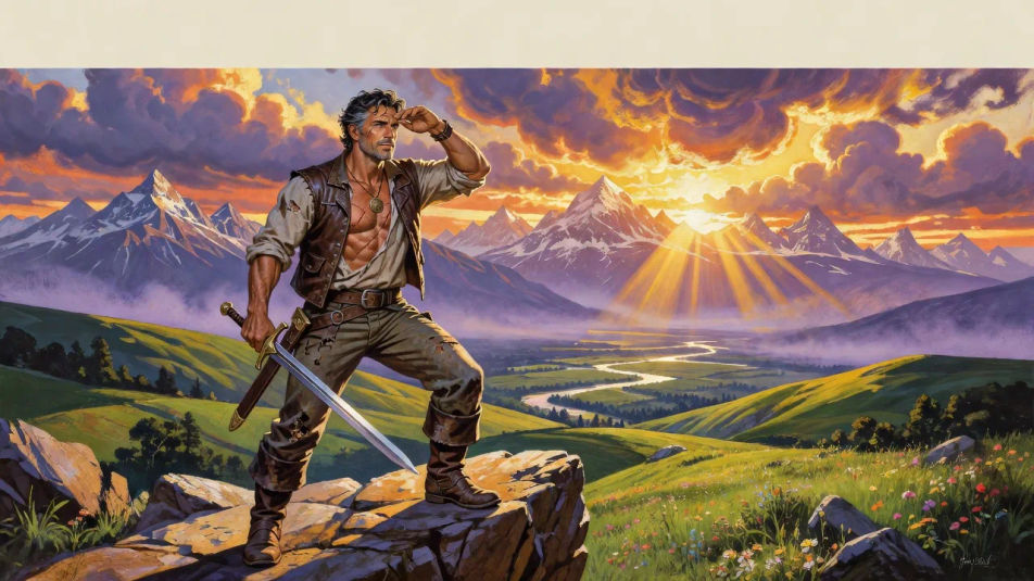 Couverture de paysage de fantasy