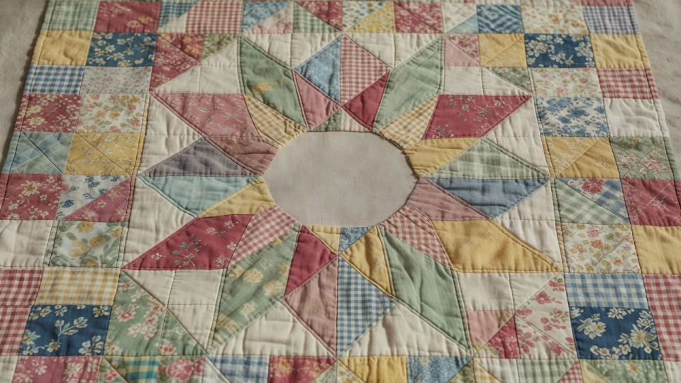 Star quilt panel