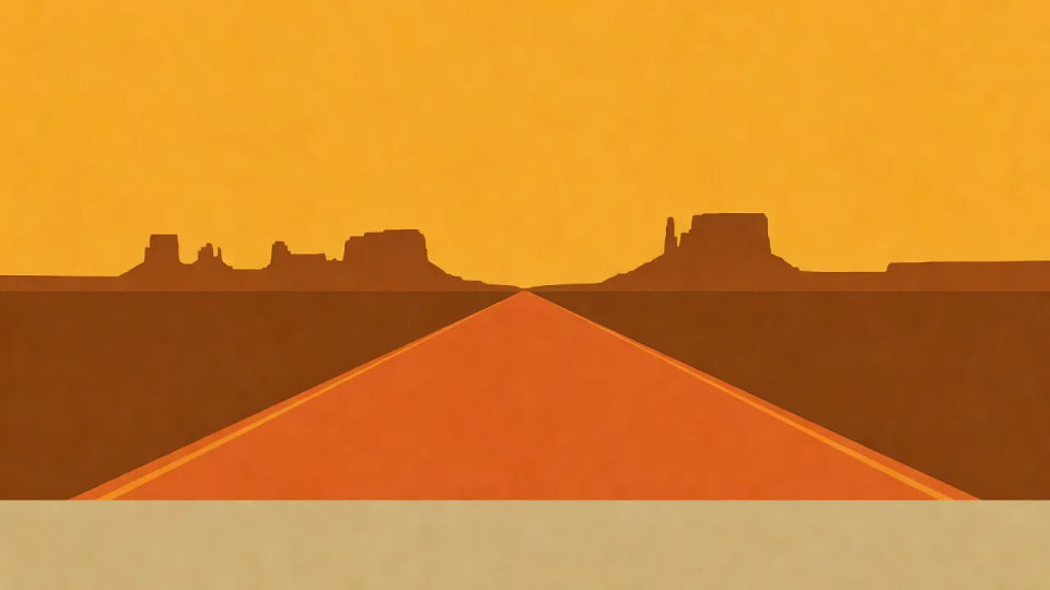 Open road vista layout