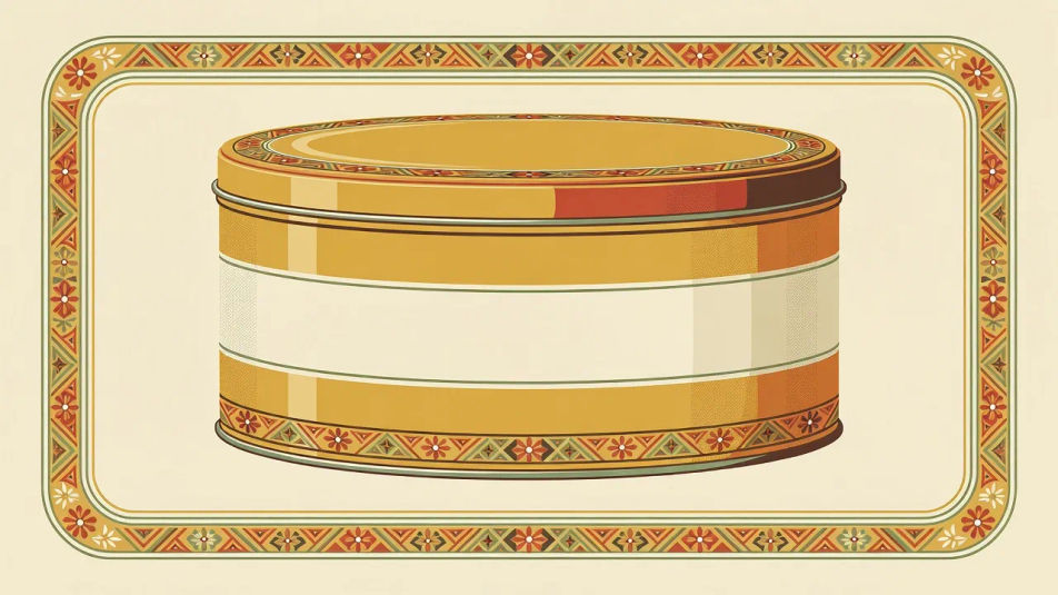Coffee tin wrap layout