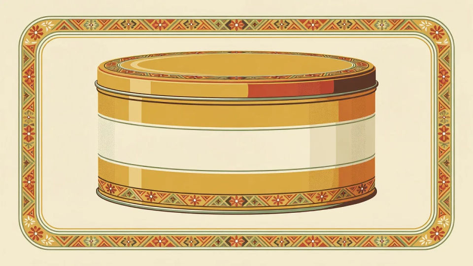Coffee tin wrap layout