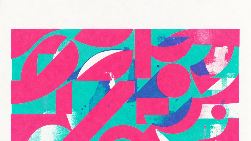 Two-colour riso hero