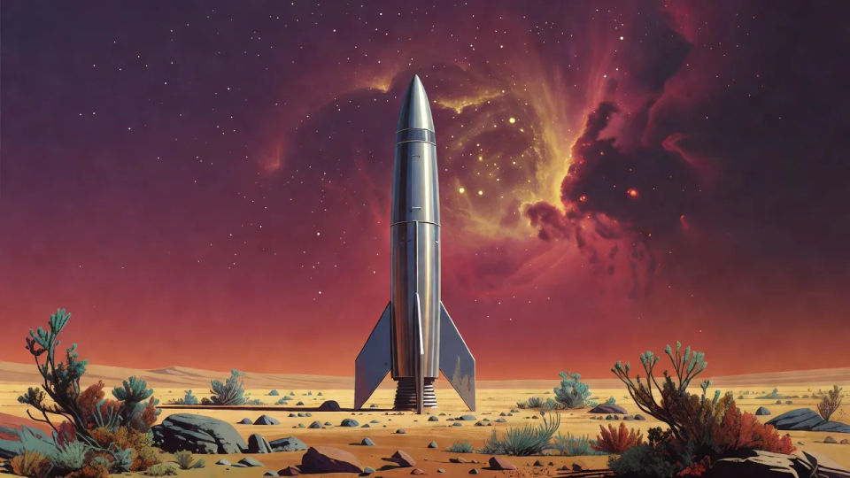 Retro-future landing field