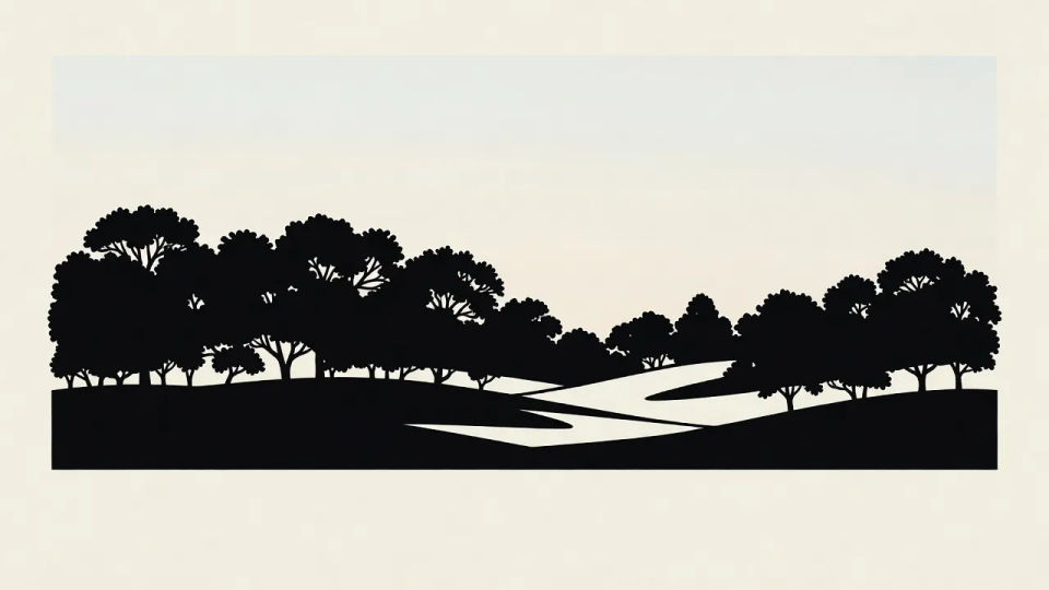 Landscape at dusk