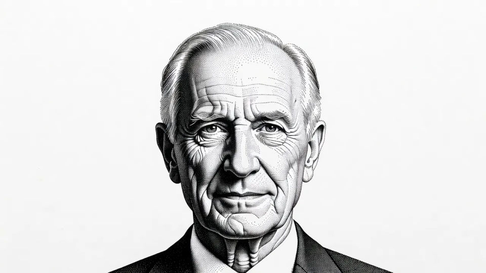Hedcut stipple portrait
