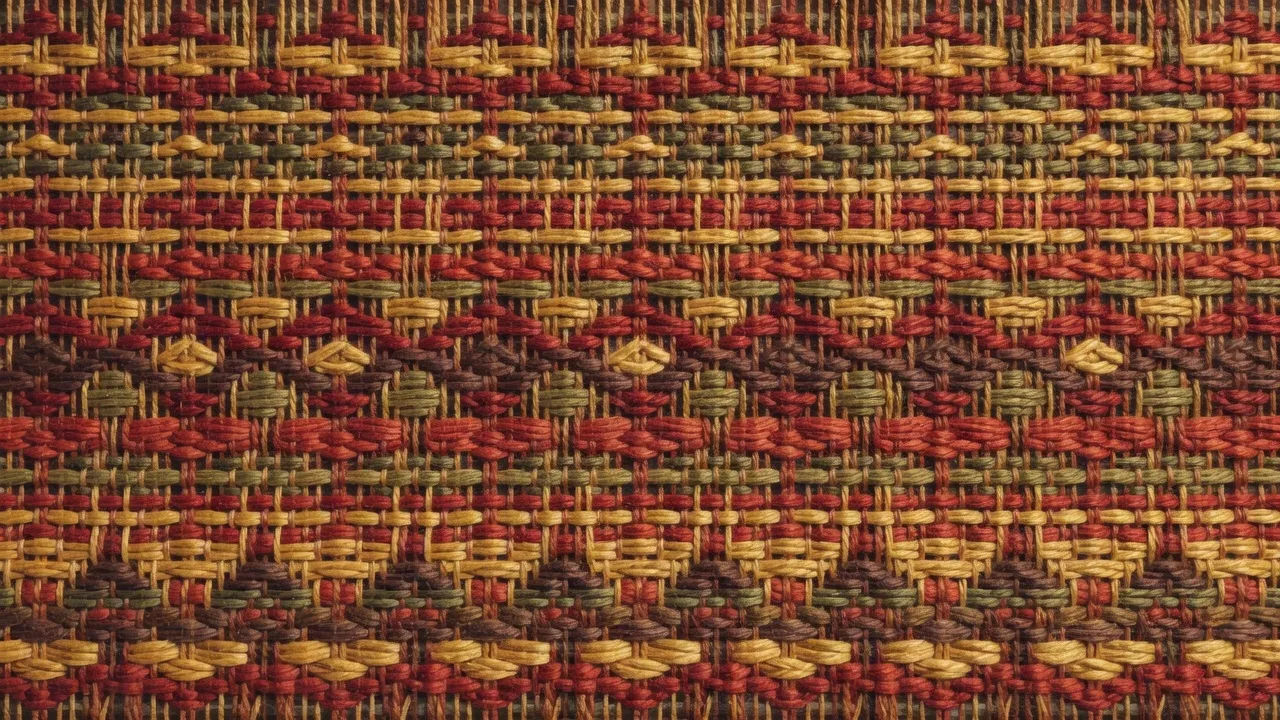 Panneau motif au métier