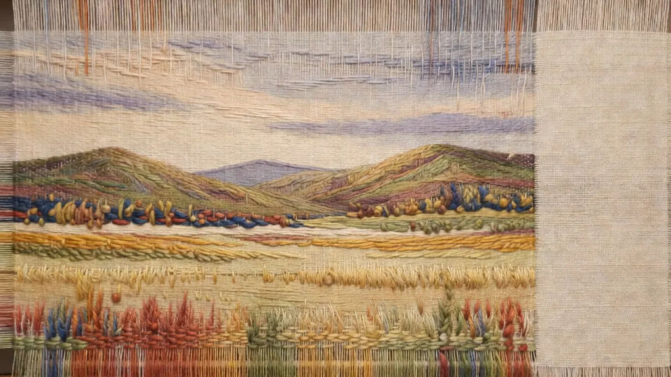 Woven landscape spread