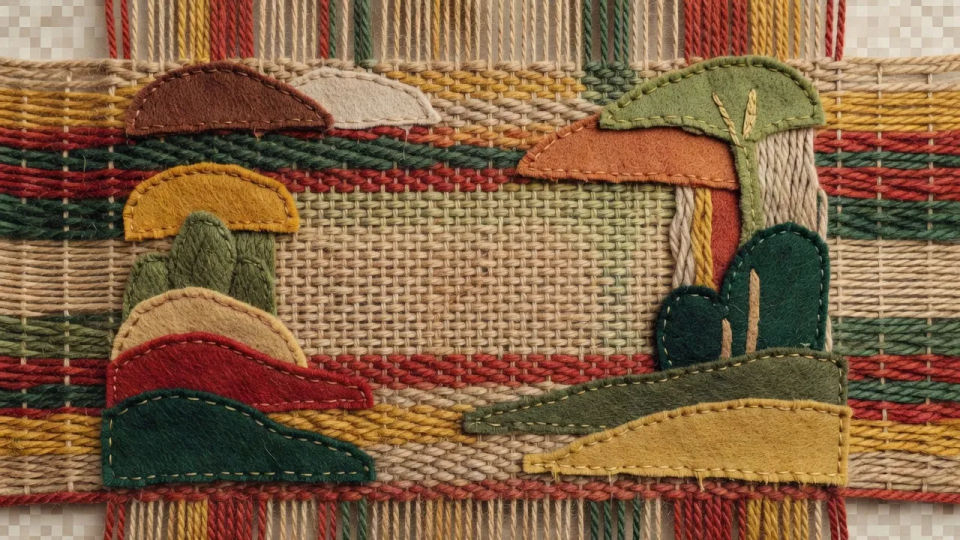 Felt appliqué layout