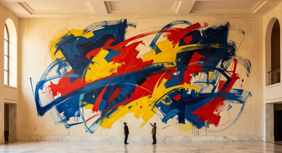 Mural for a public lobby