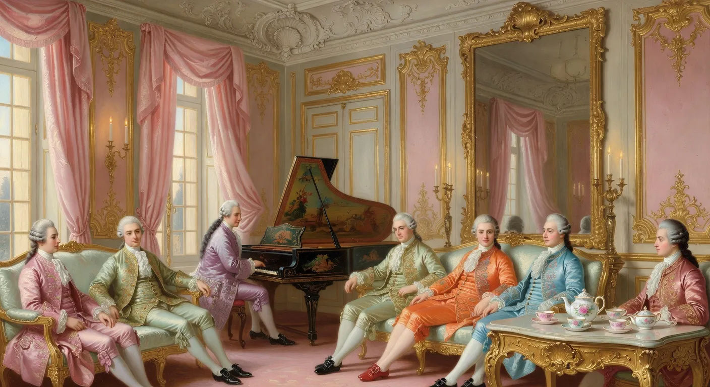 Salon afternoon with music and tea