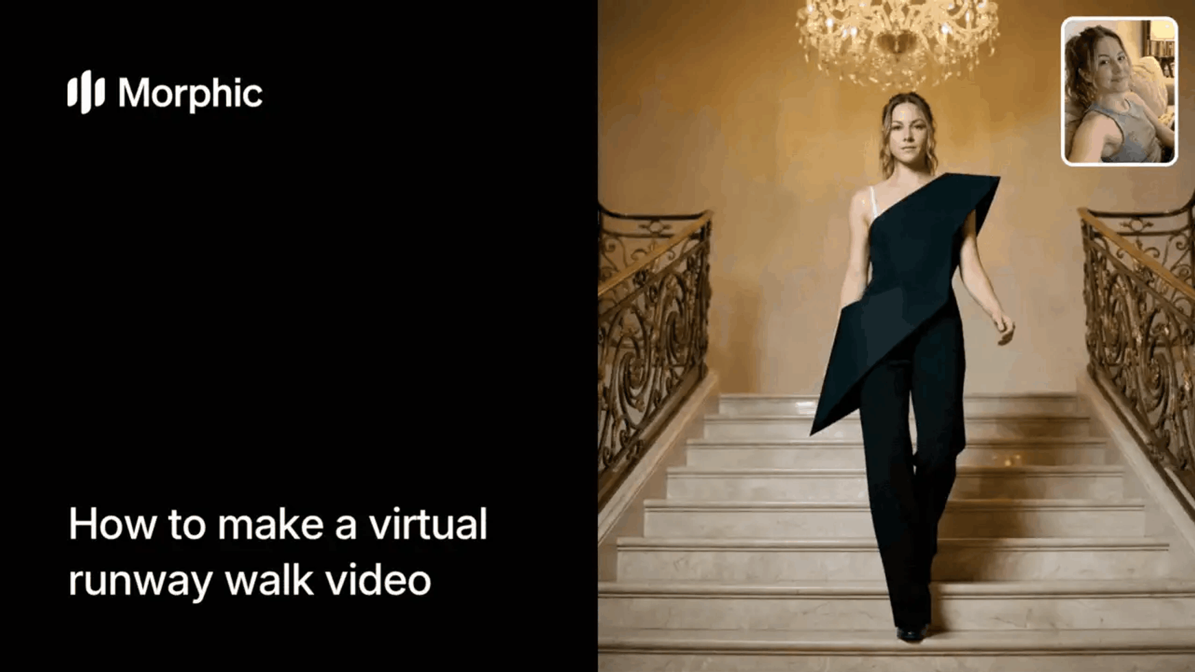 Como criar um vídeo de passarela virtual com IA