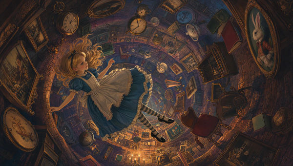 Alice in Wonderland AI art