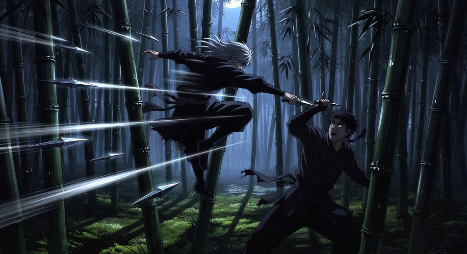 Forest ninja ambush at midnight