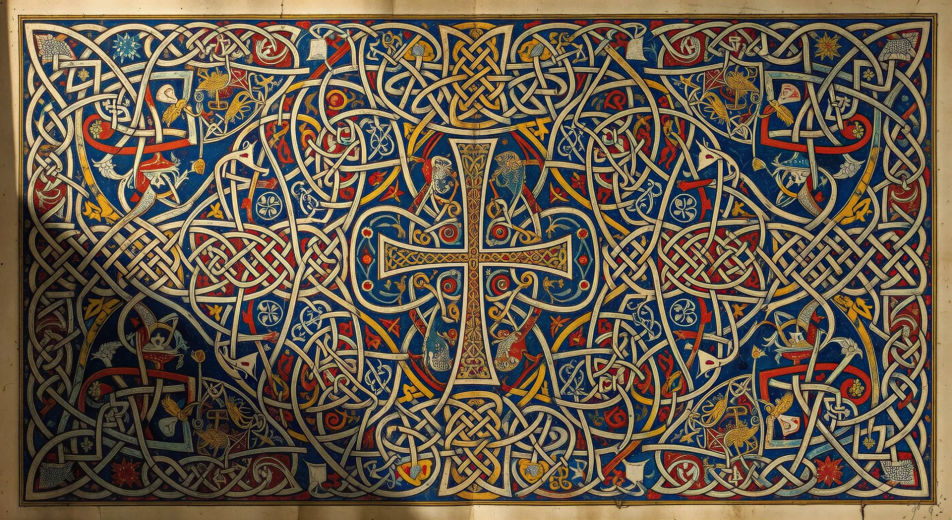 Lindisfarne-Teppichseite