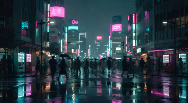 فيديوهات أنمي cyberpunk بالذكاء الاصطناعي