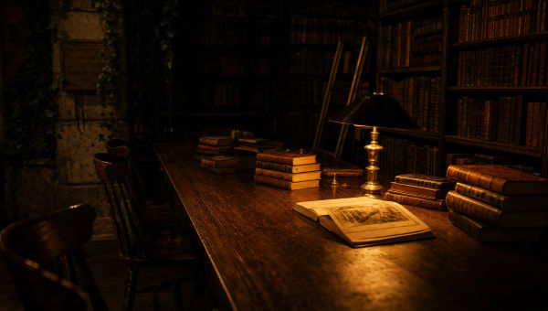 Dark academia AI art