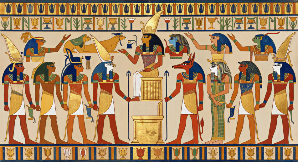 Horus y Set disputan ante los dioses