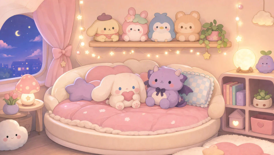 Kawaii bedroom corner