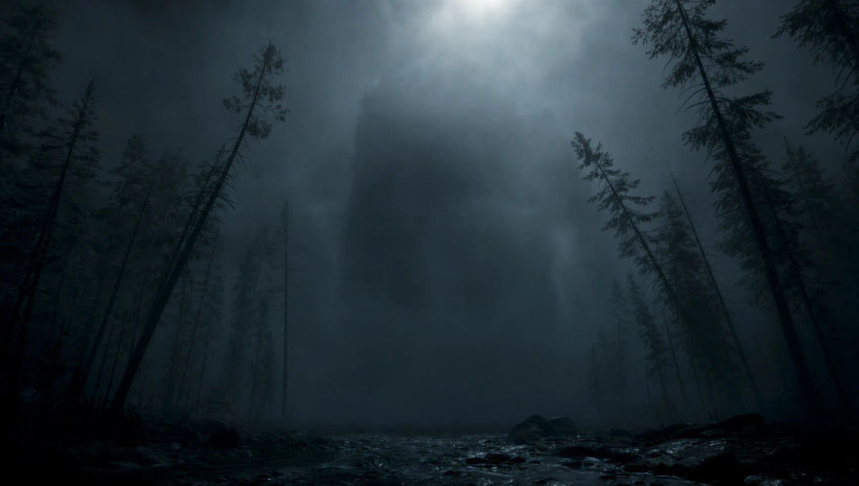 A shape in the fog