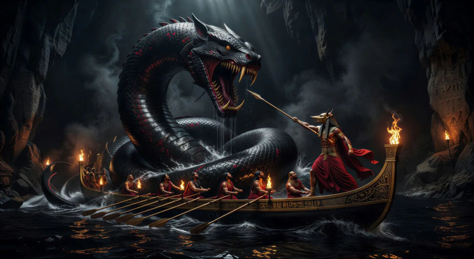 Apophis attacks the night barque