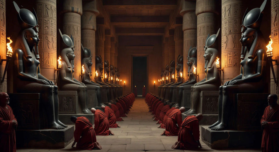 The temple of Sekhmet at Memphis