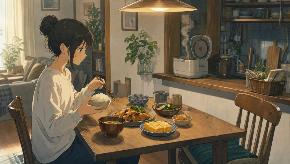 Family dinner table